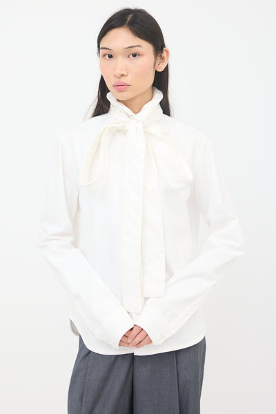 Loewe // Denim Tie Neck Shirt – VSP Consignment