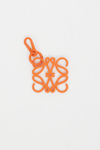 Loewe Orange Anagram Logo Keychain