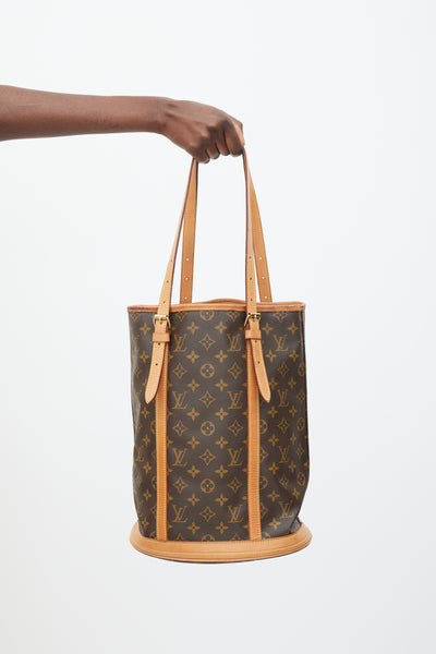Louis Vuitton トートバッグ モノグラム　GMバケット Louis Vuitton // 1998 Brown Monogram Bucket GM Bag – VSP Consignment