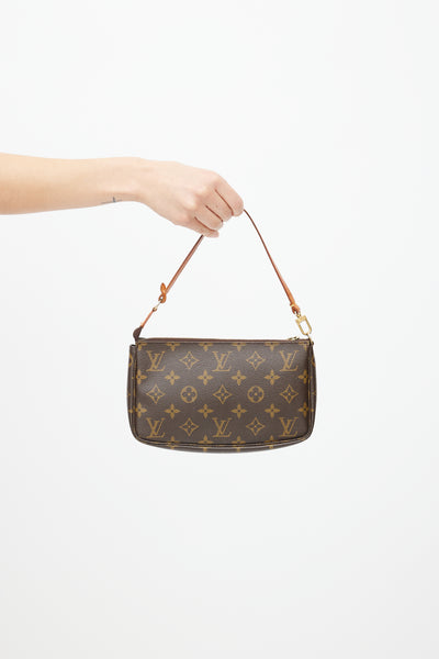Louis Vuitton // 2001 Brown Monogram Pochette Accessoires Bag