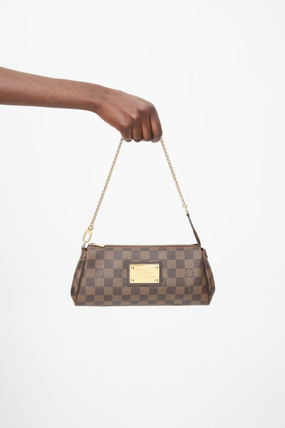 Louis Vuitton, Bags, Louis Vuitton Damier Ebene Eva Clutchcrossbody Bag