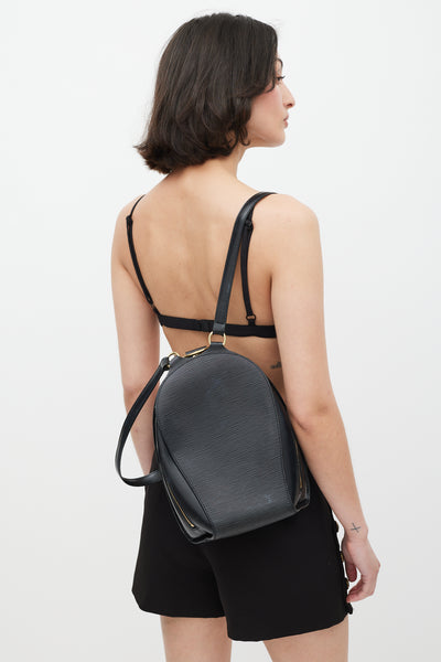 Louis Vuitton // Black Epi Leather Mabillon Backpack – VSP