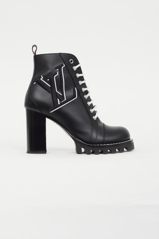 Louis Vuitton // Black Logo Star Trail Leather Boot – VSP Consignment