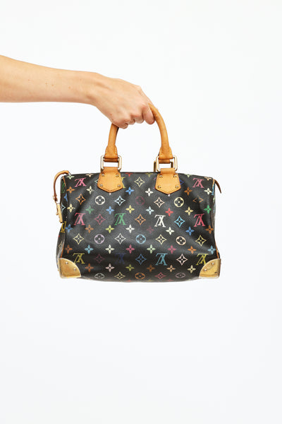 Louis Vuitton Monogram Multicolore Speedy 30 Black