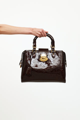 Melrose patent leather handbag Louis Vuitton Burgundy in Patent