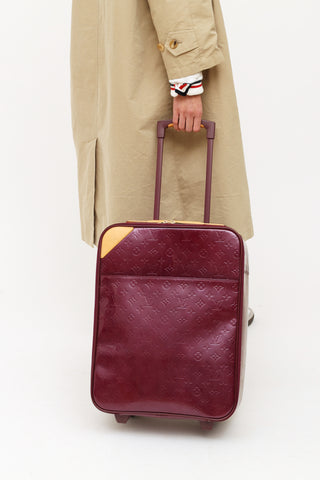 Louis Vuitton Violette Vernis Pegase 45 Suitcase