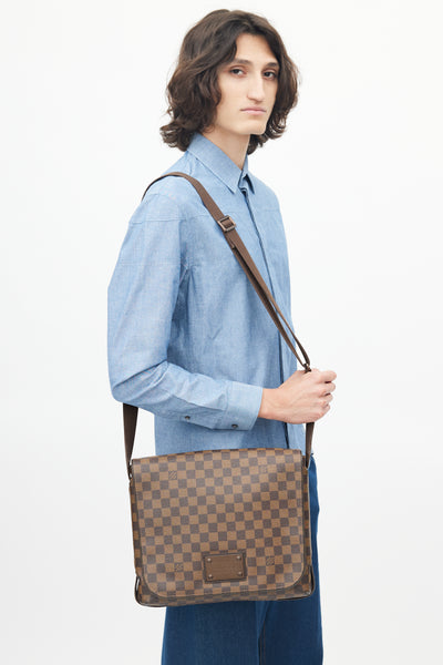 Louis Vuitton Brooklyn Handbag Damier PM Brown 2265685