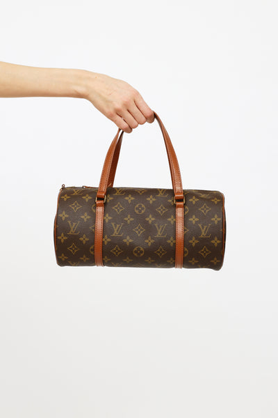 Louis Vuitton // 2014 Brown Monogram and Pink Pallas MM Bag – VSP  Consignment