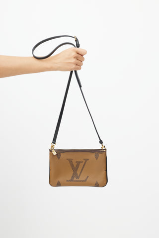 Louis Vuitton Brown Double Zip Monogram Pochette