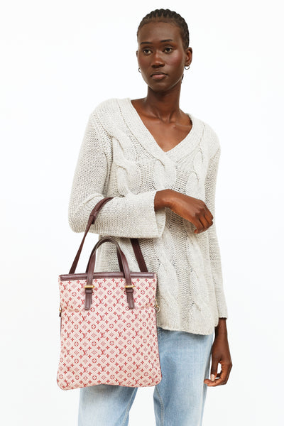 Pink Louis Vuitton Monogram Mini Lin Francoise Bag
