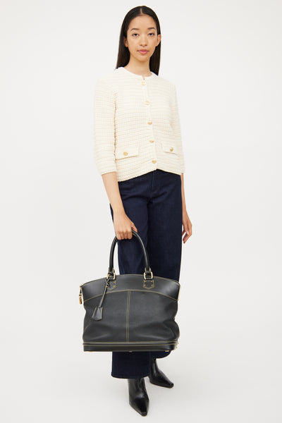 LOUIS VUITTON ブラック キャミソール 42 LouisVuitton-Blk-Lthr-Suhali-