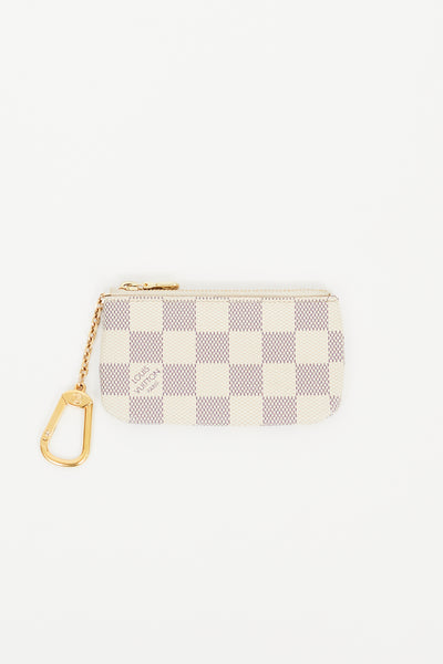 Authentic Louis Vuitton Key Pouch in Damier Azur – Relics to Rhinestones