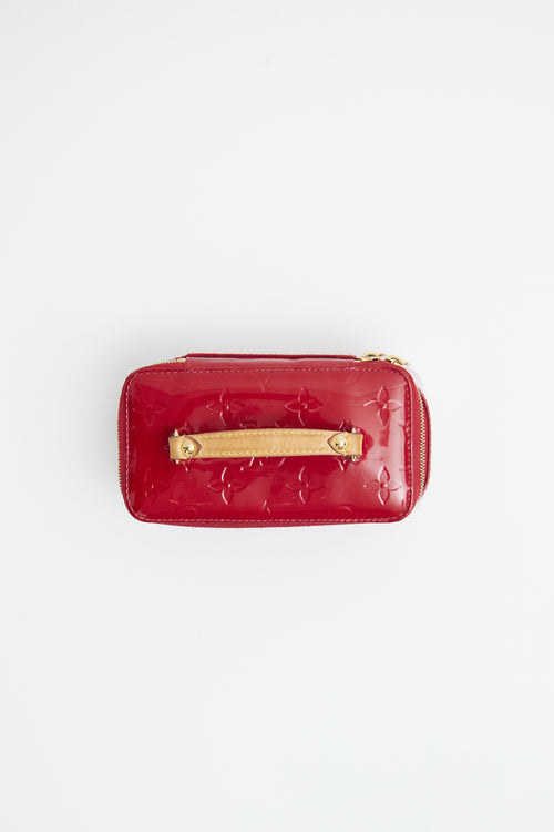 Louis Vuitton Red Vernis Jewelry Case