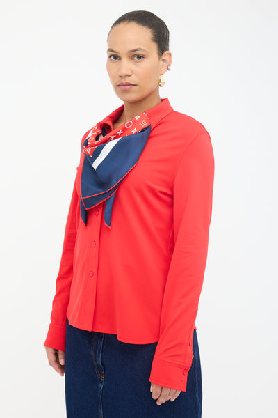 Louis Vuitton // Scarf Shirt – VSP Consignment