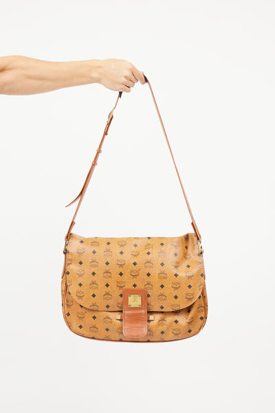 MCM // Brown Visetos Messenger Bag – VSP Consignment