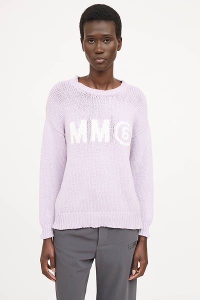 MM6-Margiela-Purple-Logo-Knit-