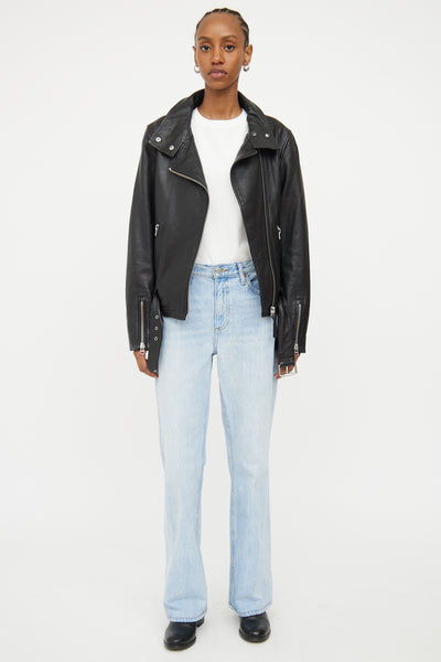 Mackage // Black Leather Moto Jacket – VSP Consignment