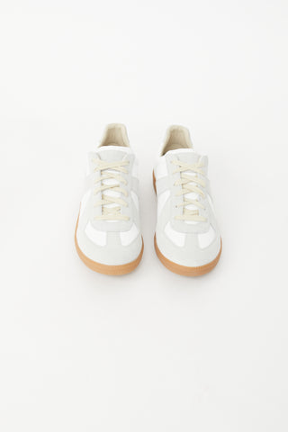 Maison Margiela White & Grey Leather Replica Sneaker