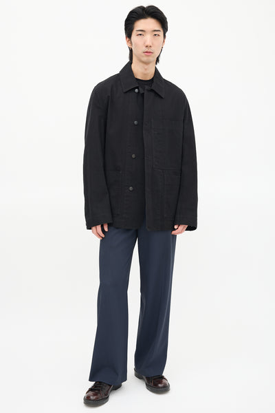 Margaret Howell // Black Canvas Work Jacket – VSP Consignment