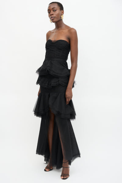Michael Costello // X Revolve Tulle Tiered Dress – VSP Consignment