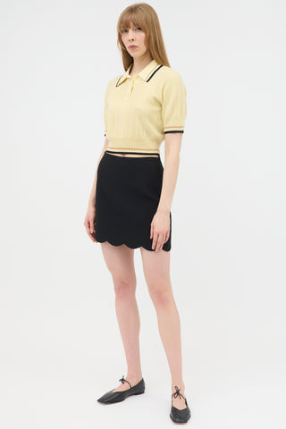 Miu Miu // 2018 Scallop Hem Mini Skirt – VSP Consignment 