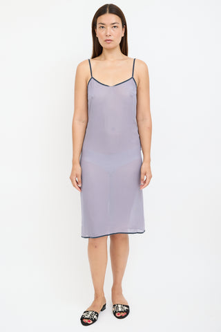 fitted lace wedding dress Pre-Sale] Purple 1930s Floral V-Neck Bohemian Slip Dress main image 1