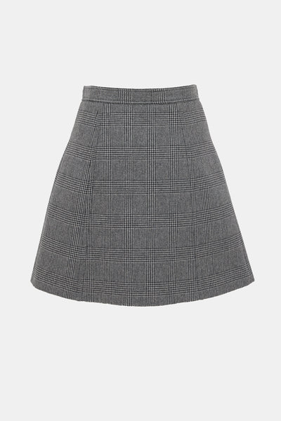 Miu Miu // Wool Glen Check Skirt – VSP Consignment