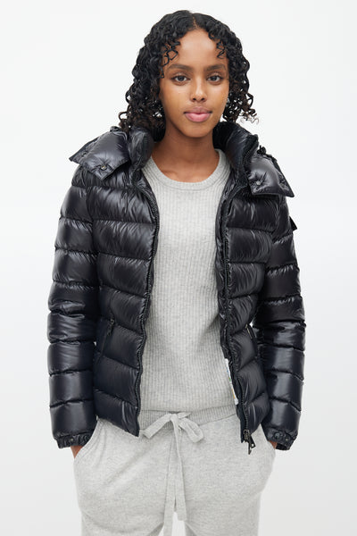 Black Badyfur Down Puffer Jacket