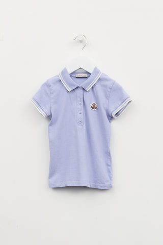 Moncler Kids Blue Polo Shirt