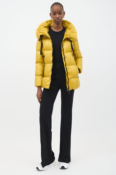 Moncler Yellow Puffer Jacket Moncler // Down Serin Puffer Jacket