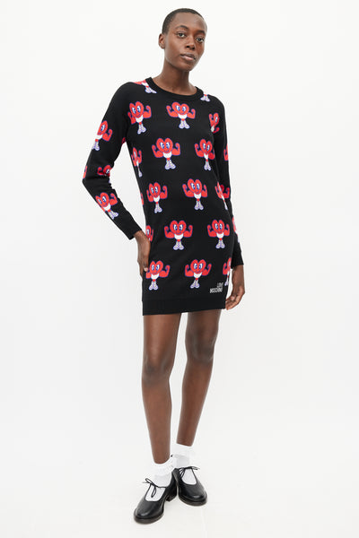 Moschino red discount sweater dress