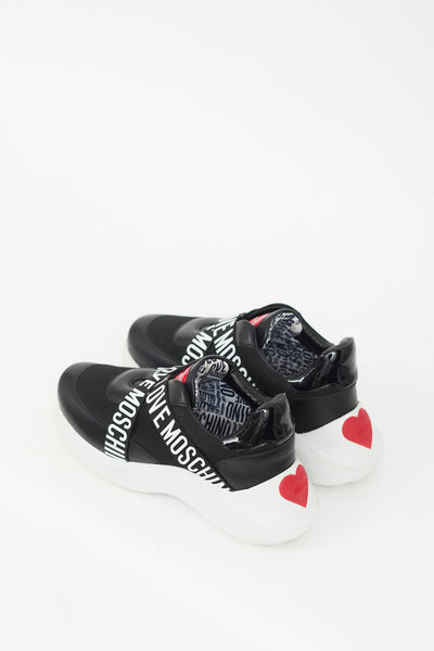 Moschino-Black-White-Mesh-