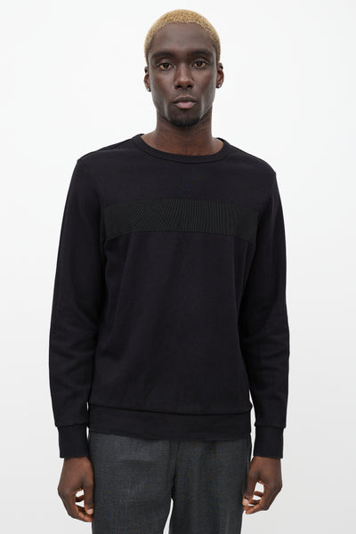 OAMC // Black Panelled Sweatshirt – VSP Consignment