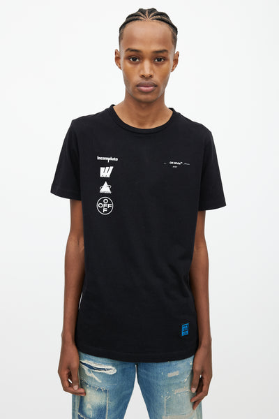 Off-White // Black Incompiuto Print T-Shirt – VSP Consignment