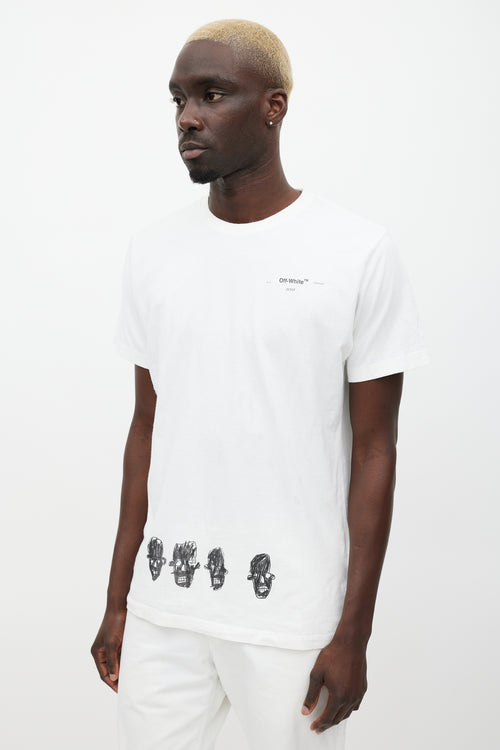 Off-White White & Multicolour Famous Athletes T-Shirt