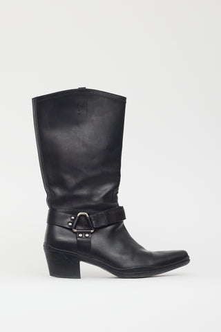 Prada-Black-Leather-Western-  display picture 3