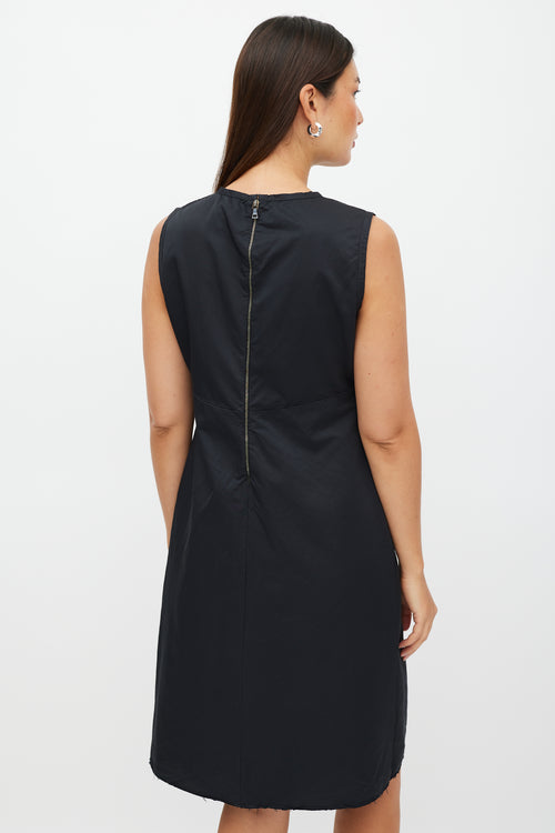 Prada Black Nylon Sleeveless Dress