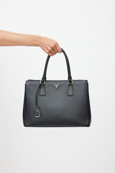 Prada // Black Saffiano Brique Bag – VSP Consignment