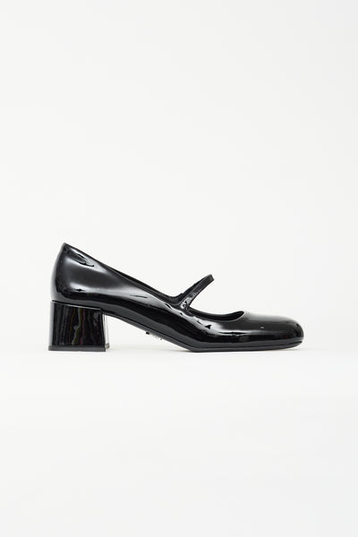 Prada // Black Patent Mary Jane Heel – VSP Consignment