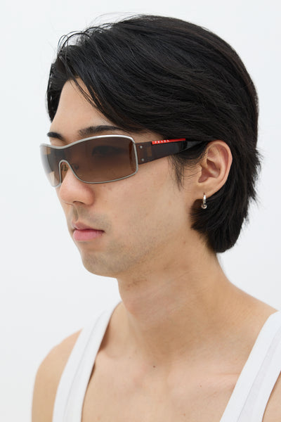 小物 Archive PRADA titanium sunglasses brown Prada PRA07S Brown, Tortoise Prescription Sunglasses