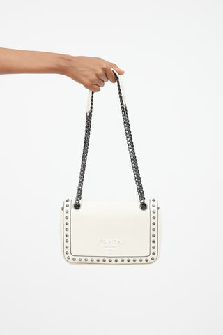 Prada // Leather Studded Chain Strap Bag – VSP Consignment