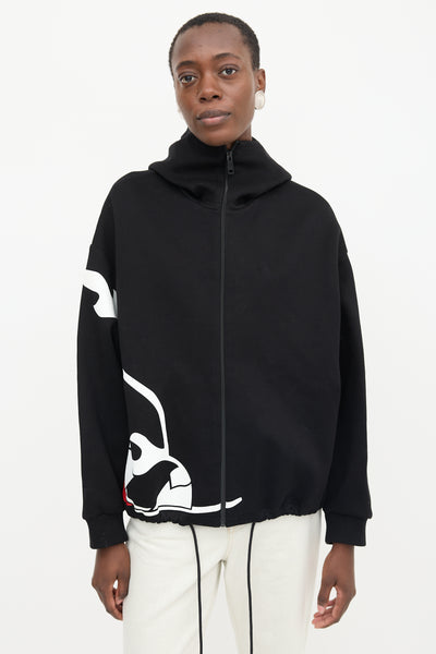 Prada // FW 2018 Graphic Zip Hoodie – VSP Consignment