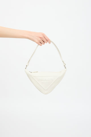 Prada // Leather Triangle Shoulder Bag – VSP Consignment