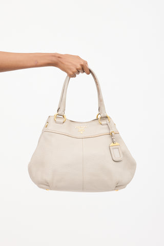 Prada // Leather Two Way Shoulder Bag – VSP Consignment