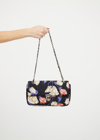 Prada floral brocade deals shoulder bag