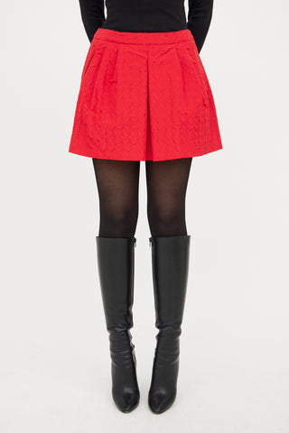 Prada // Silk Blend Textured Mini Skirt – VSP Consignment