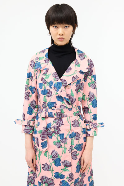 Prada // 2008 Silk Belted Trench Coat – VSP Consignment