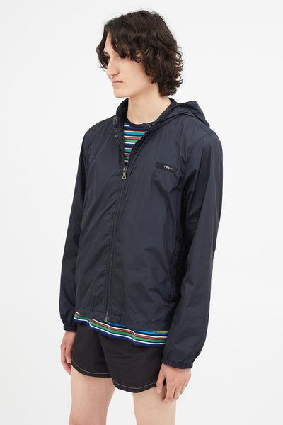 Vintage Navy Nylon Jacket