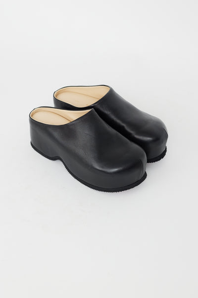 Proenza Schouler // Black Leather Forma Clog – VSP Consignment