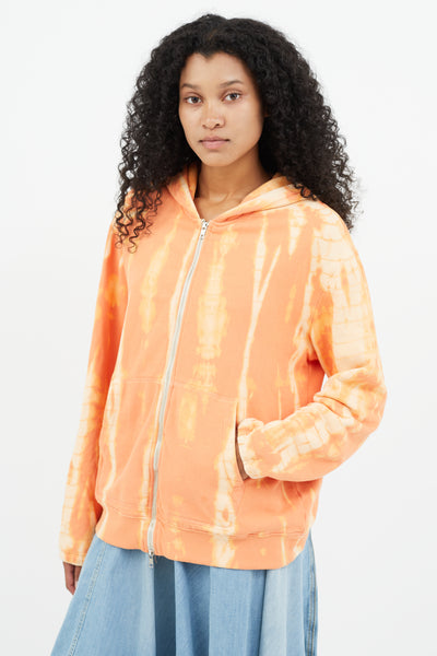 Raquel Allegra // Orange Tie Dye Hoodie – VSP Consignment